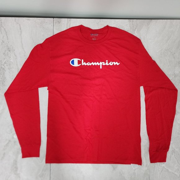 Champion Other - Champion Long Sleeve Shirt Men's Red Size Large & X-Large New